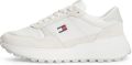 Tommy Jeans Sneakers laag lichtbeige marine rood wit - Ecru