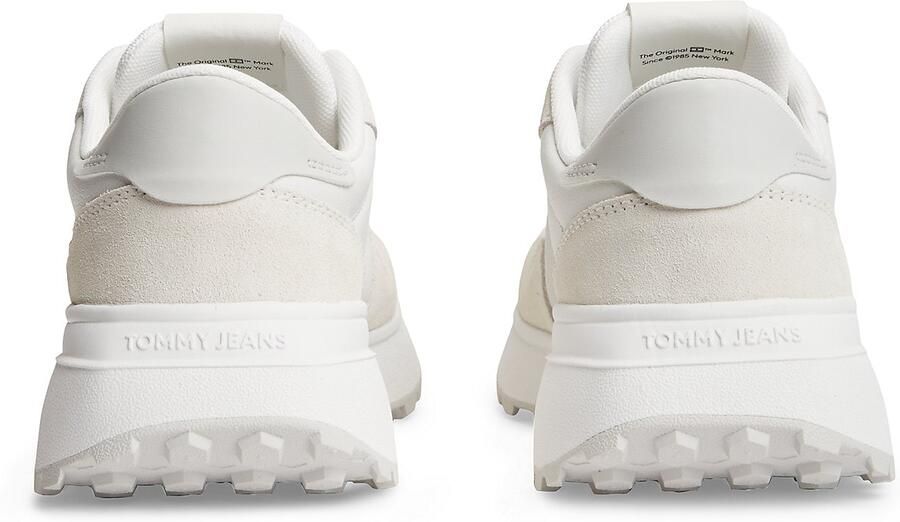 Tommy Jeans Sneakers laag lichtbeige marine rood wit - Foto 3