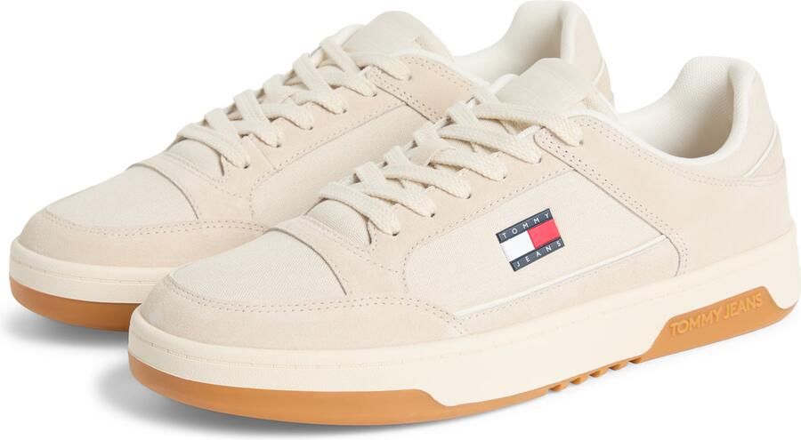 Tommy Jeans Sneakers laag lichtbeige navy rood wit - Foto 11