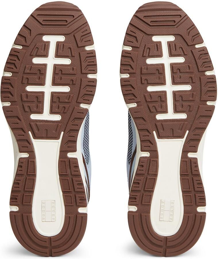 Tommy Jeans Sneakers laag lichtblauw bruin zilver - Foto 2