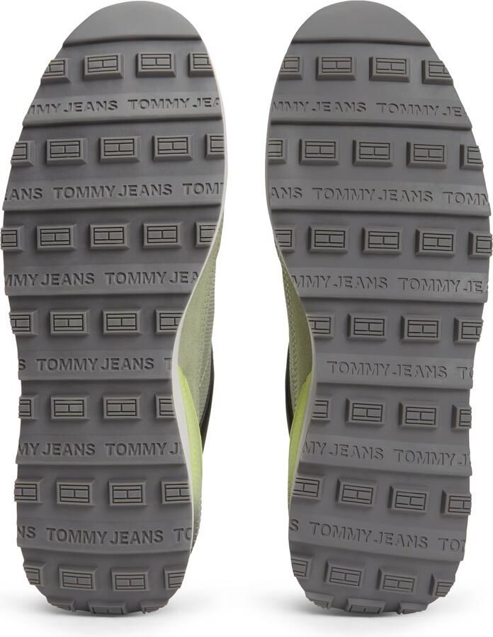 Tommy Jeans Sneakers laag lichtgrijs neongroen lichtgroen - Foto 2