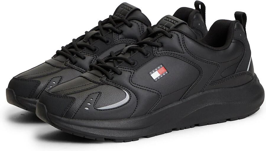 Tommy Jeans Sneakers laag lichtgrijs zwart - Foto 5