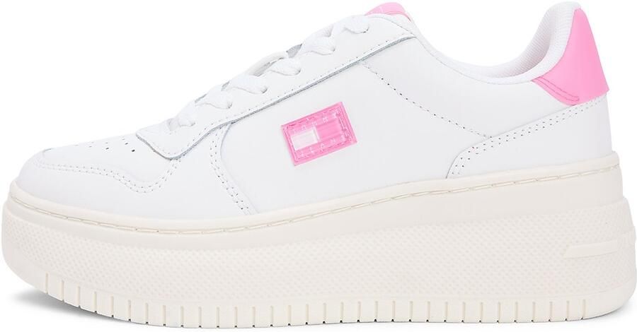 Tommy Jeans Sneakers laag lichtroze wit