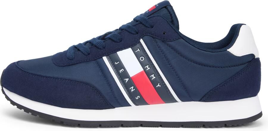 Tommy Jeans Sneakers laag 'Logo Mixed Texture' navy rood wit - Foto 11