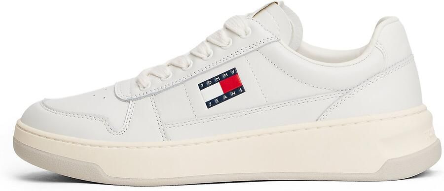 Tommy Jeans Sneakers laag marine cranberry wit