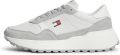 Tommy Jeans Sneakers laag marine lichtgrijs donkergrijs rood wit - Blauw
