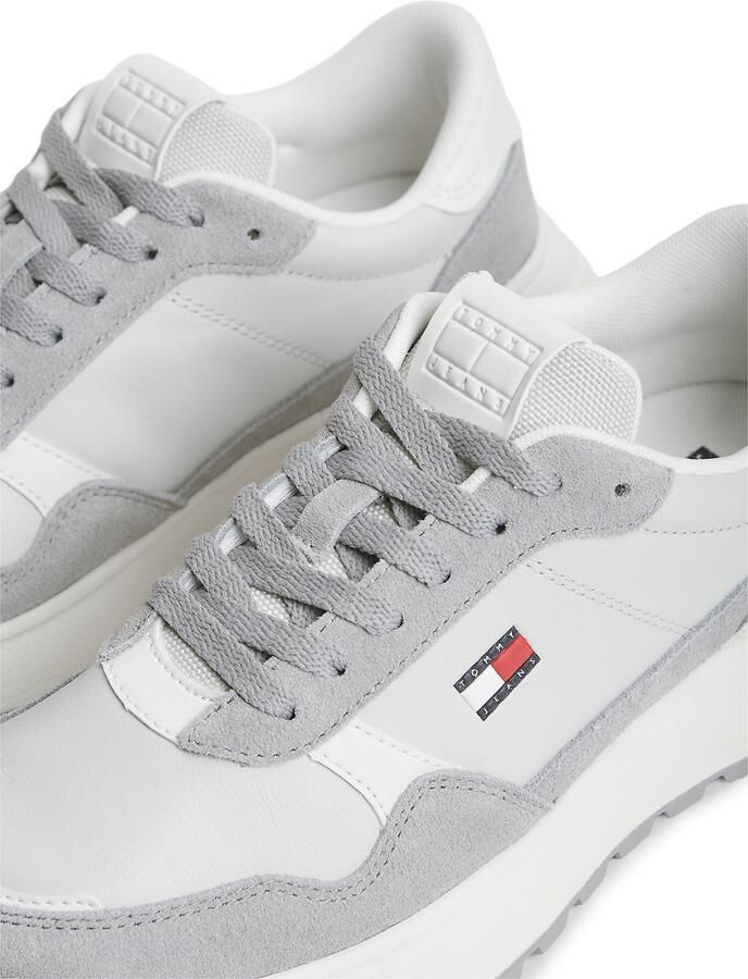 Tommy Jeans Sneakers laag marine lichtgrijs donkergrijs rood wit - Foto 6