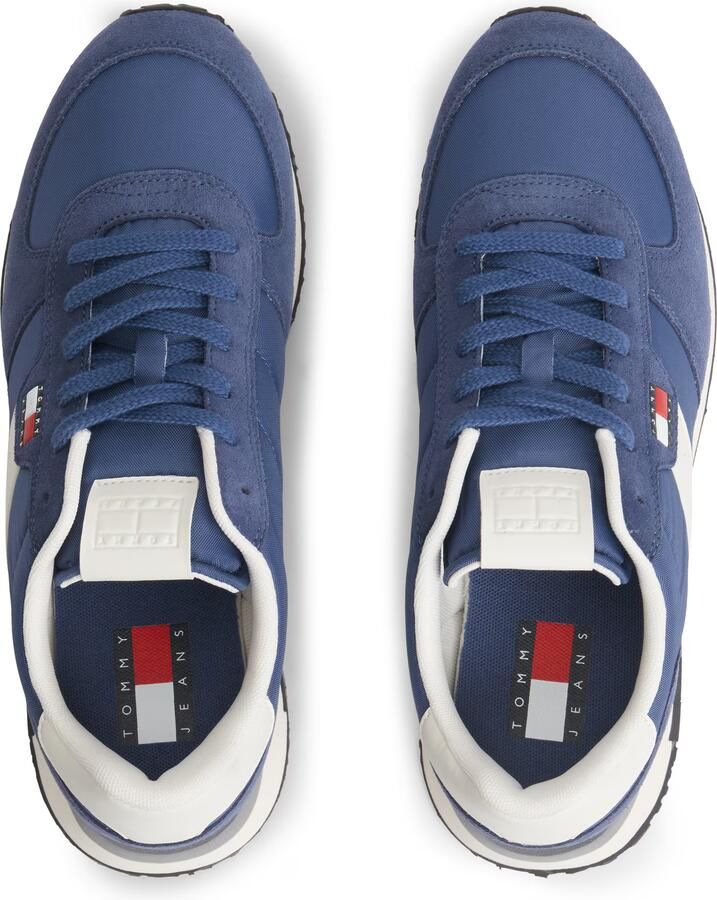 Tommy Jeans Sneakers laag 'Mixed Texture' donkerblauw wit - Foto 3
