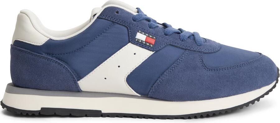 Tommy Jeans Sneakers laag 'Mixed Texture' donkerblauw wit - Foto 6