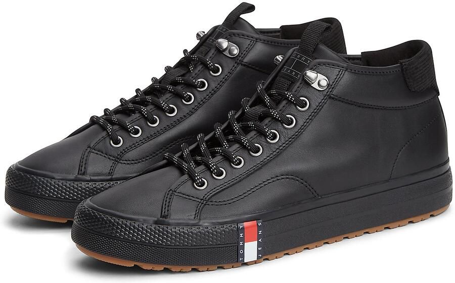 Tommy Jeans Sneakers laag navy bloedrood zwart wit - Foto 5