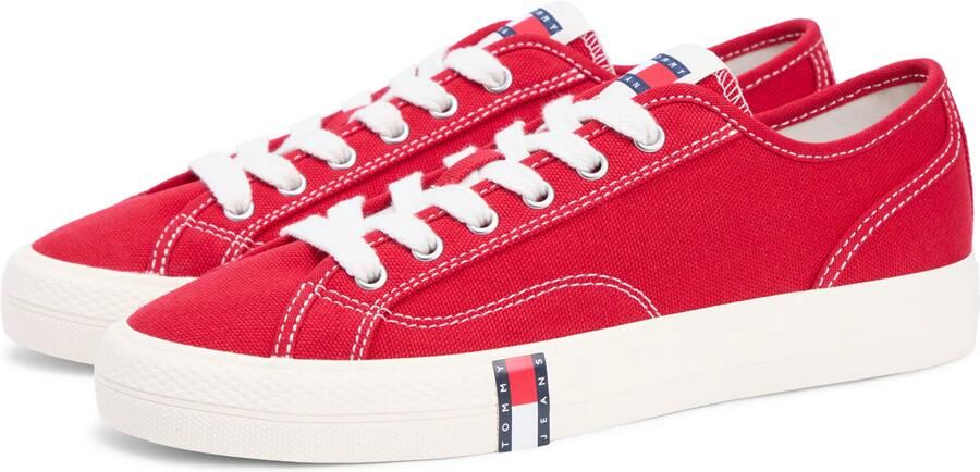 Tommy Jeans Sneakers laag navy knalrood