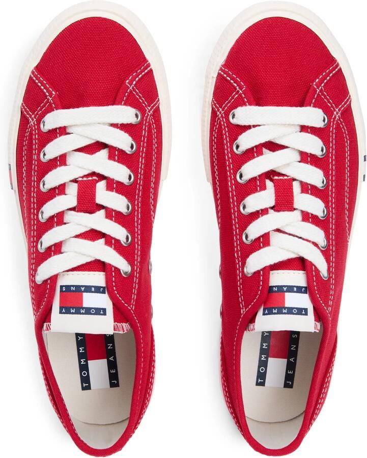 Tommy Jeans Sneakers laag navy knalrood - Foto 3