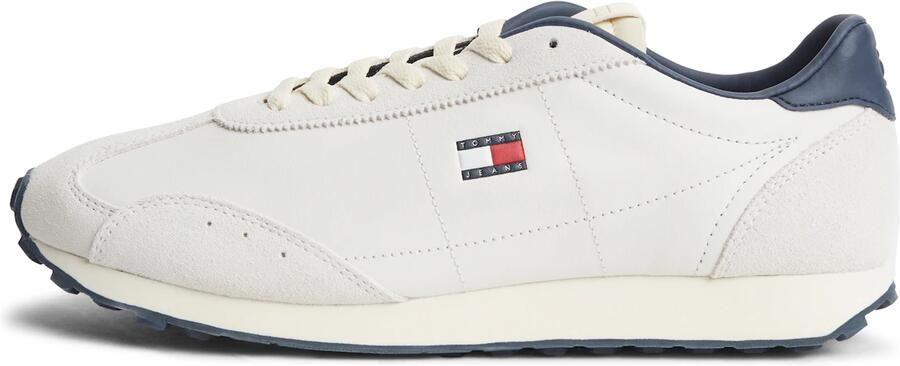 Tommy Jeans Sneakers laag 'Retro Archive Runner With' lichtbeige navy rood