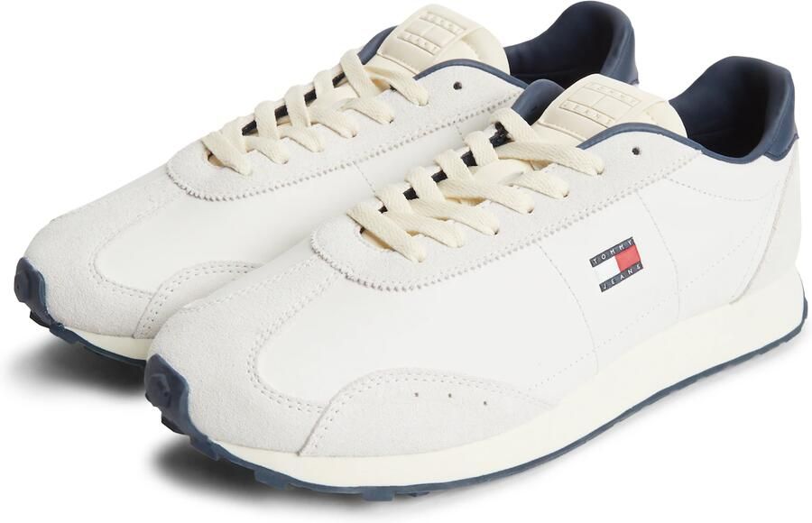 Tommy Jeans Sneakers laag 'Retro Archive Runner With' lichtbeige navy rood - Foto 4