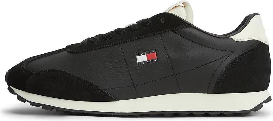 Tommy Jeans Sneakers laag 'Retro Archive Runner With' rood zwart wit