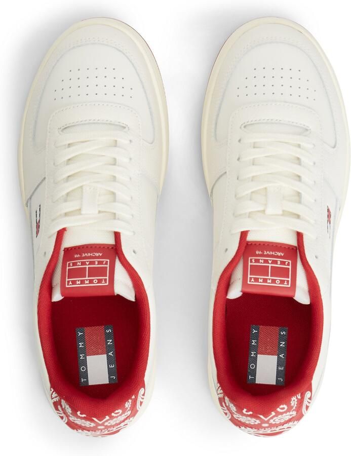 Tommy Jeans Sneakers laag rood wit - Foto 3