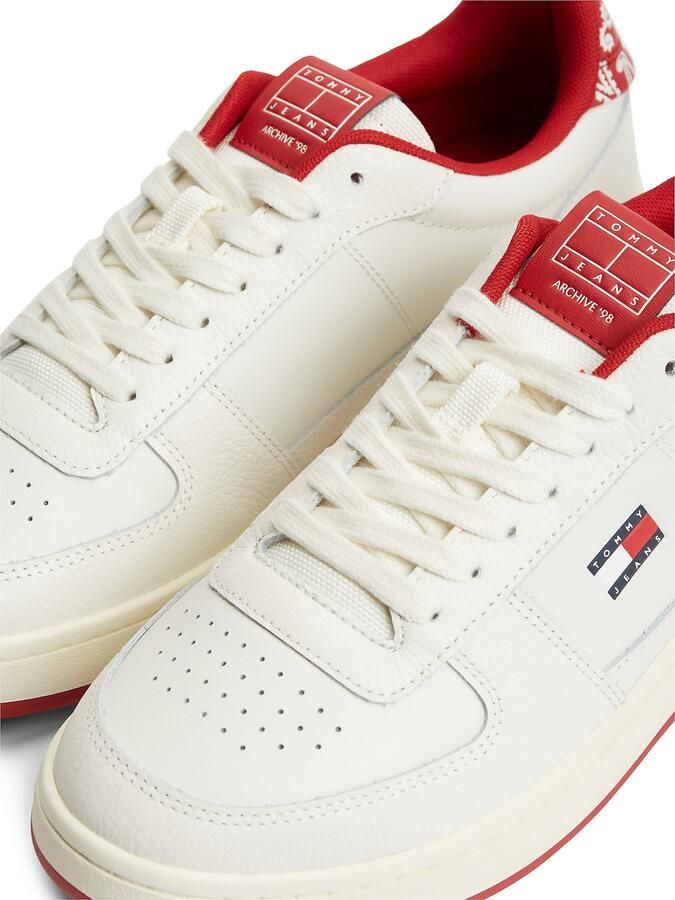 Tommy Jeans Sneakers laag rood wit - Foto 4