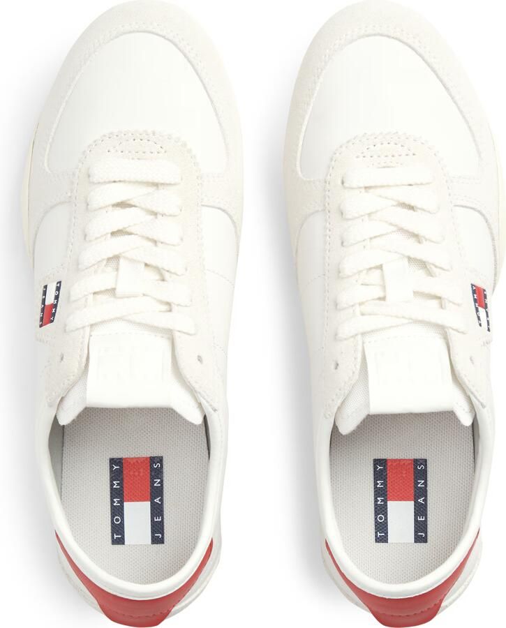 Tommy Jeans Sneakers laag rood wit wolwit - Foto 2