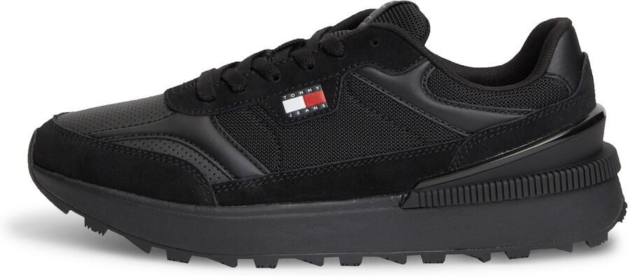Tommy Jeans Sneakers laag rood zwart wit
