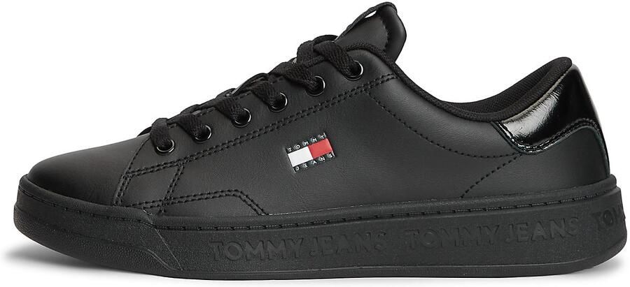 Tommy Jeans Sneakers laag rood zwart wit
