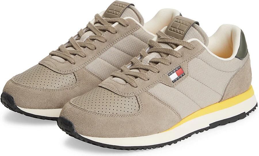 Tommy Jeans Sneakers laag taupe donkergroen - Foto 6