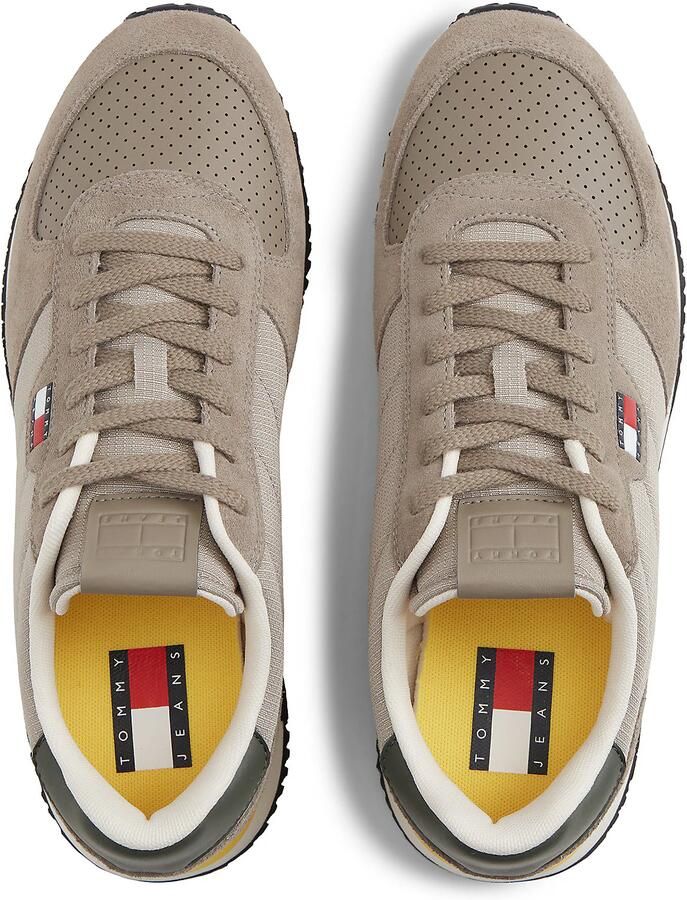 Tommy Jeans Sneakers laag taupe donkergroen - Foto 3