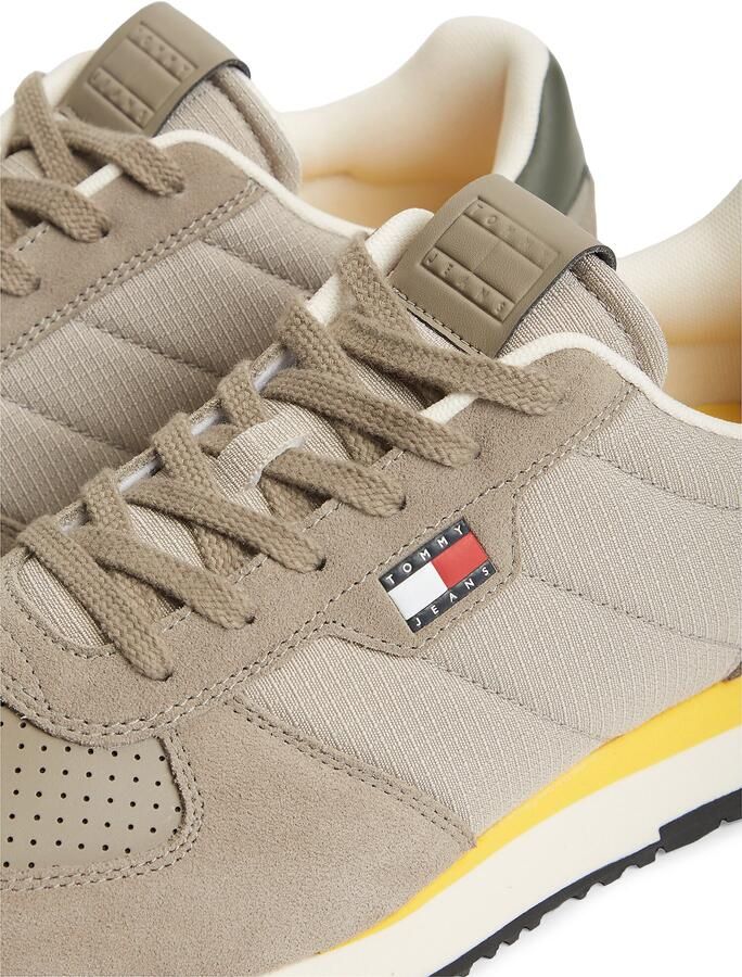 Tommy Jeans Sneakers laag taupe donkergroen - Foto 4