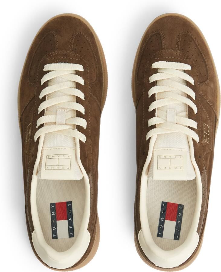 Tommy Jeans The Greenwich Edge suède sneakers bruin - Foto 8