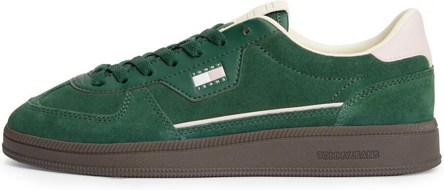 Tommy Jeans Sneakers laag 'The Greenwich Edge' groen offwhite