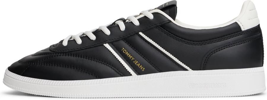 Tommy Jeans Sneakers laag 'THE GREENWICH' goud zwart wit