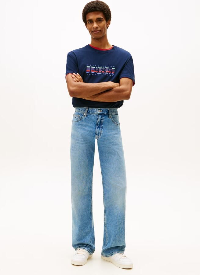 Tommy Jeans Sneakers laag 'THE GREENWICH NEW ESS' navy knalrood wit - Foto 5