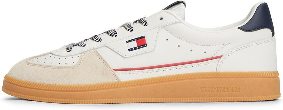 Tommy Jeans Sneakers laag 'The Greenwich' sand navy rood wit