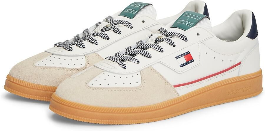 Tommy Jeans Sneakers laag 'The Greenwich' sand navy rood wit - Foto 6