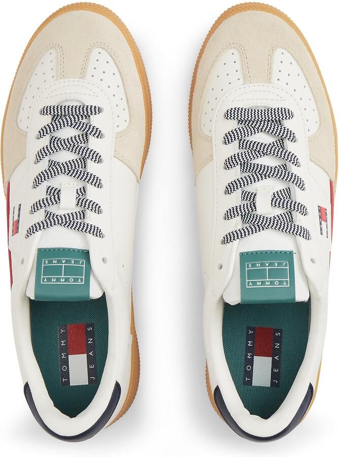 Tommy Jeans Sneakers laag 'The Greenwich' sand navy rood wit - Foto 4