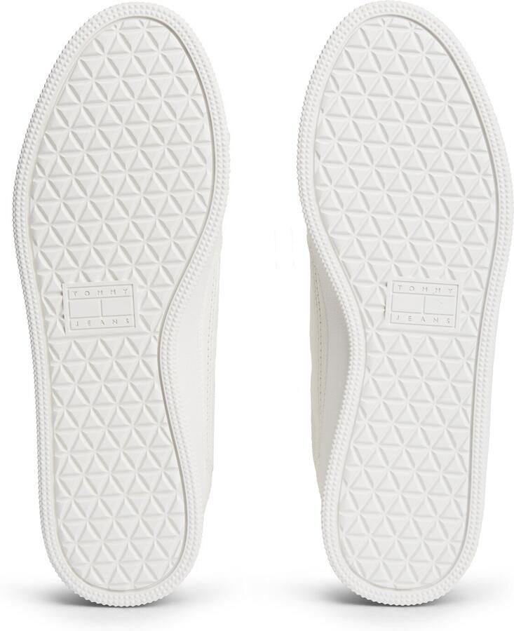 Tommy Jeans The Greenwich Edge leren sneakers met logo wit - Foto 5