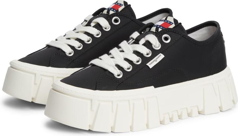 Tommy Jeans Sneakers laag 'Zebra Print Logo Platform Cupsole' zwart - Foto 4