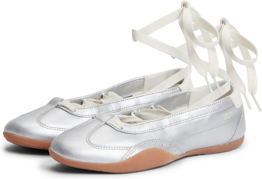 Tommy Jeans Sneakers laag zilver wit - Foto 5