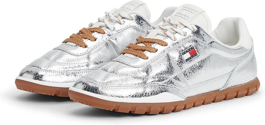 Tommy Jeans Sneakers laag zilver wit - Foto 6
