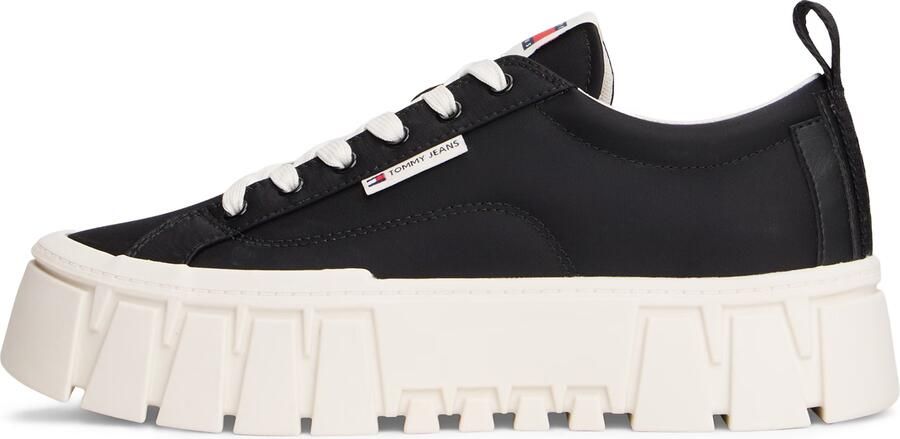Tommy Jeans Low Top sneaker van echt leer model 'FLATFORM CHUNKY SNEAK'