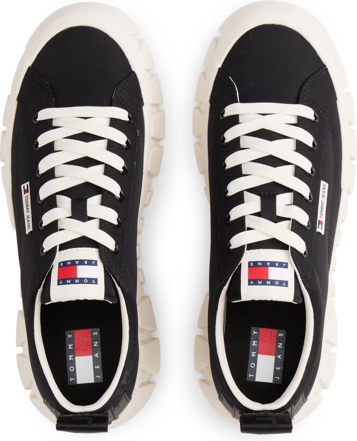 Tommy Jeans Low Top sneaker van echt leer model 'FLATFORM CHUNKY SNEAK' - Foto 2