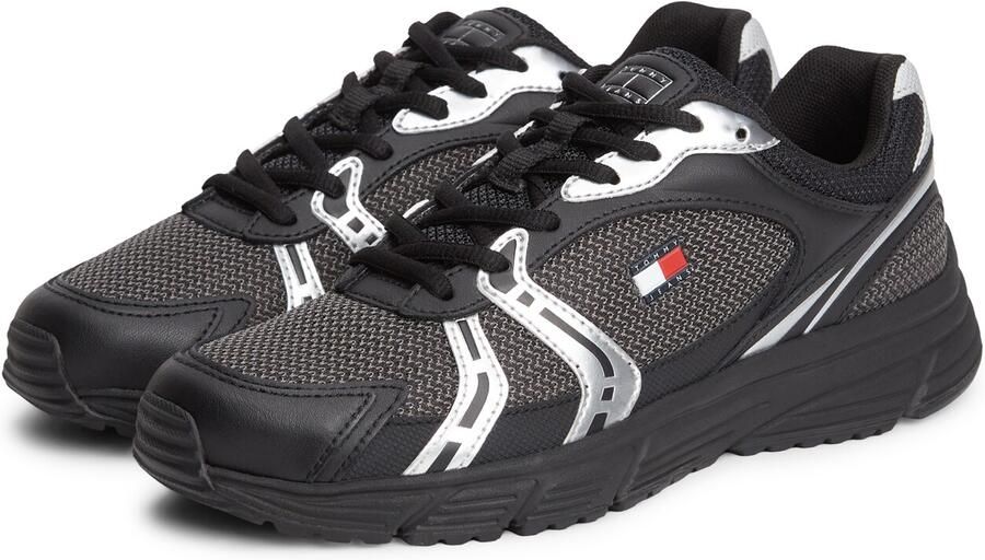 Tommy Jeans Sneakers laag zwart zilver - Foto 5