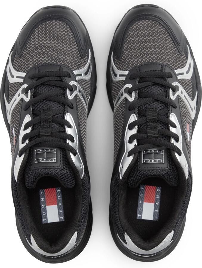 Tommy Jeans Sneakers laag zwart zilver - Foto 3