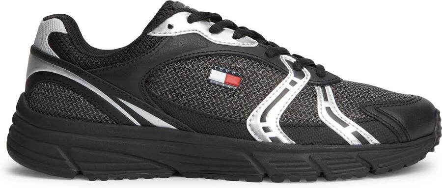 Tommy Jeans Sneakers laag zwart zilver - Foto 6