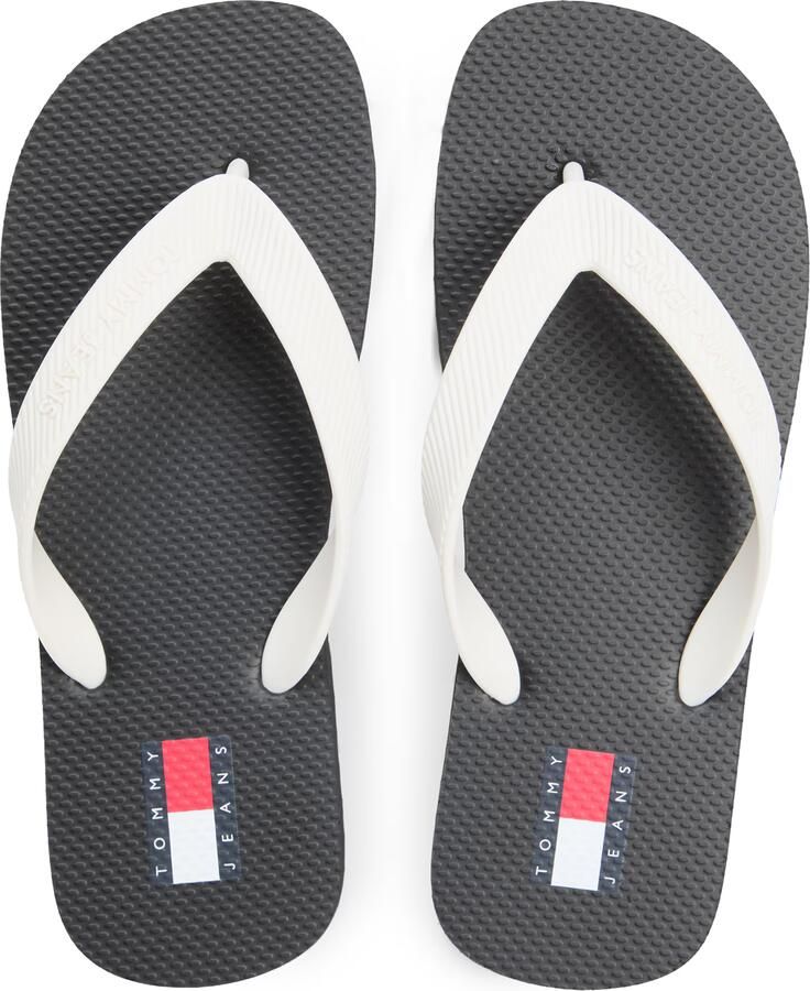 Tommy Jeans Teenslipper navy rood zwart wit - Foto 3