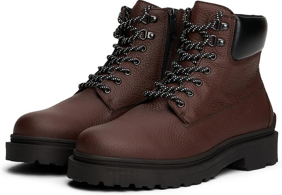 Tommy Jeans Veterboots donkerbruin - Foto 6