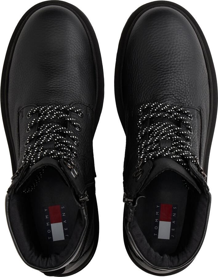TOMMY JEANS Veterschoenen TJM LACE UP BOOT LEATHER veterenkellaars met zacht gevoerde schachtrand - Foto 3