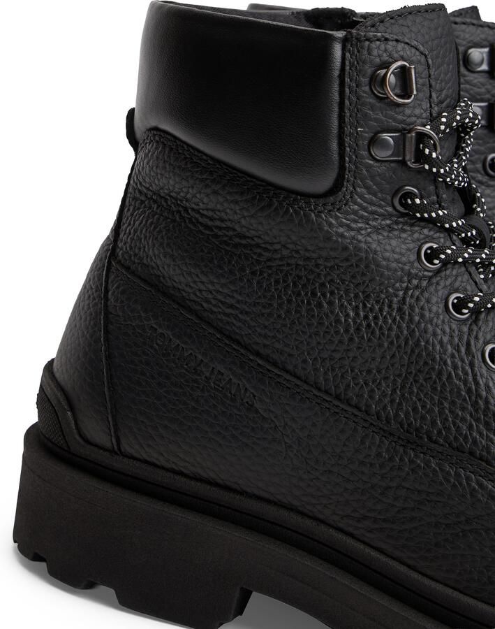 TOMMY JEANS Veterschoenen TJM LACE UP BOOT LEATHER veterenkellaars met zacht gevoerde schachtrand - Foto 4