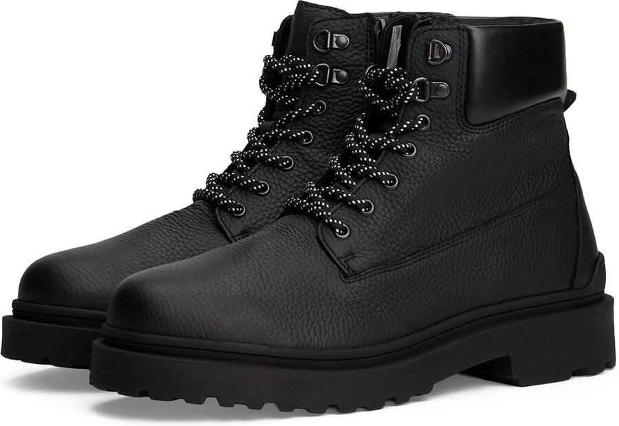 TOMMY JEANS Veterschoenen TJM LACE UP BOOT LEATHER veterenkellaars met zacht gevoerde schachtrand - Foto 5