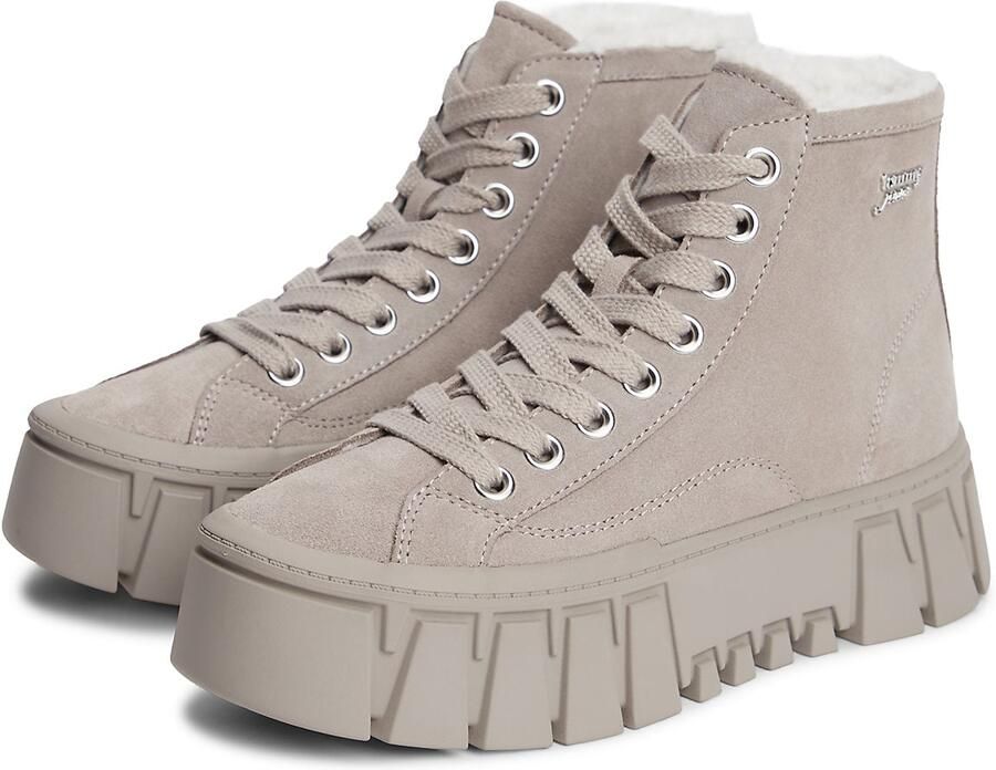Tommy Jeans Veterlaarsjes stone grey - Foto 5