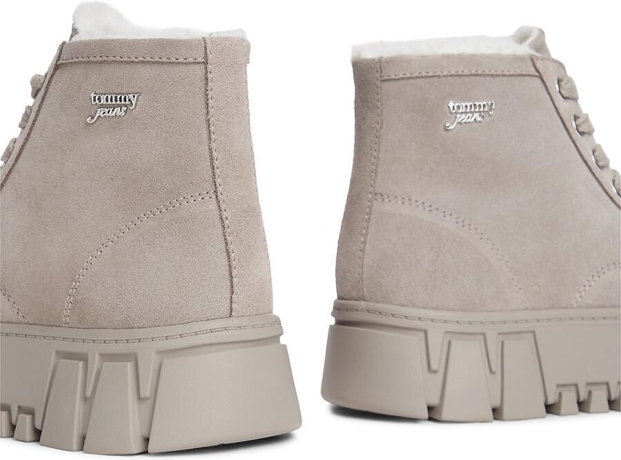 Tommy Jeans Veterlaarsjes stone grey - Foto 6